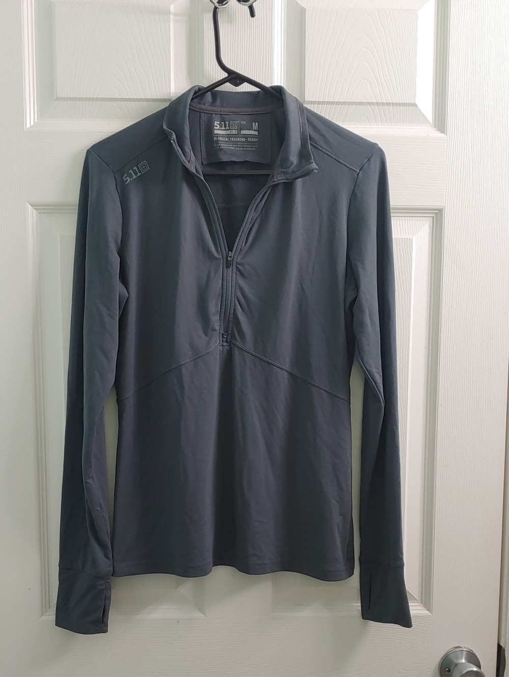 5.11 Tactical Women's M PT-R Catalyst Half Zip Gray Pullover